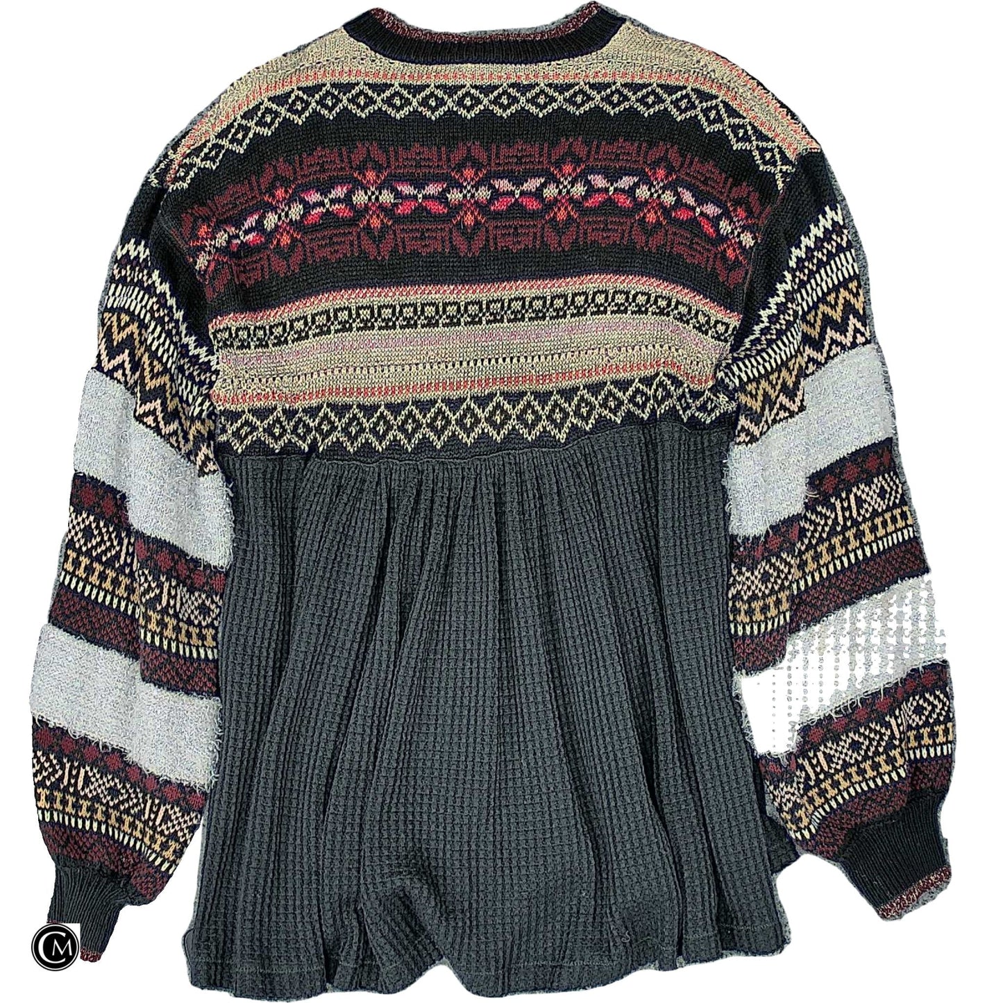 Sweater By Free People In Black & Pink, Size: S