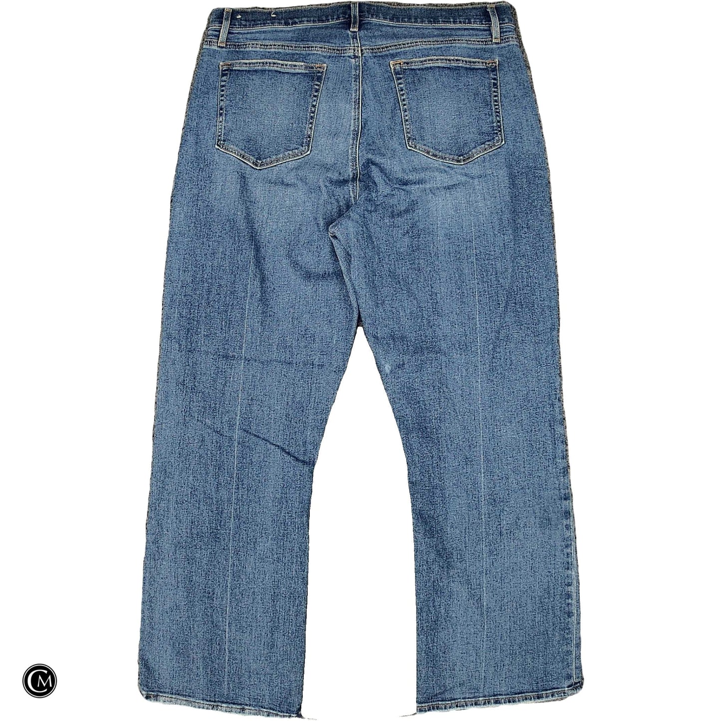 Jeans Cropped By Loft In Blue Denim, Size: 16