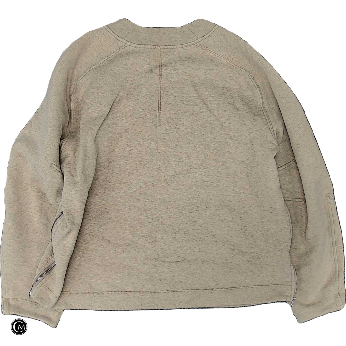 Athletic Sweatshirt Crewneck By Lululemon In Tan, Size: M