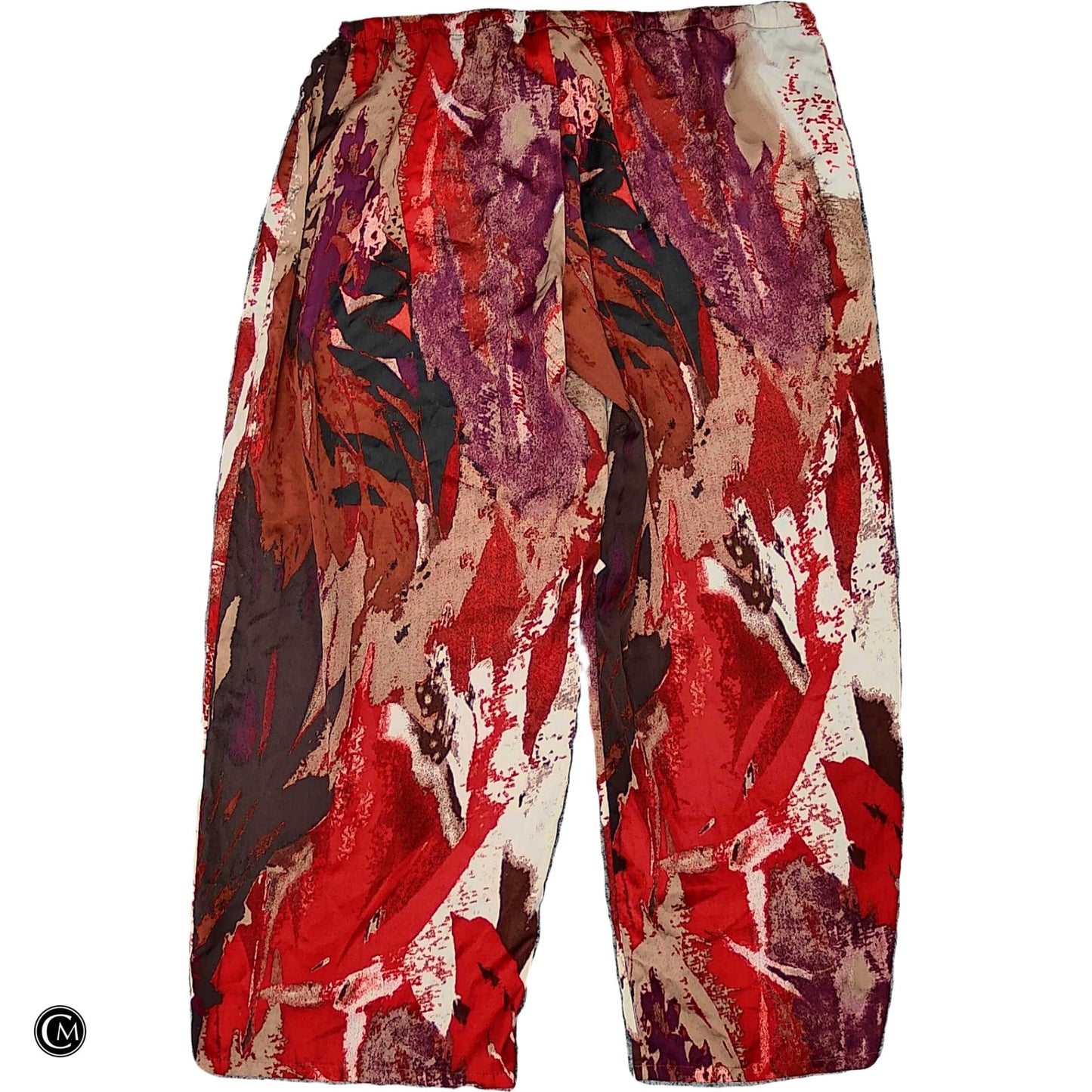 Pants Wide Leg By Natori In Purple & Red, Size: L