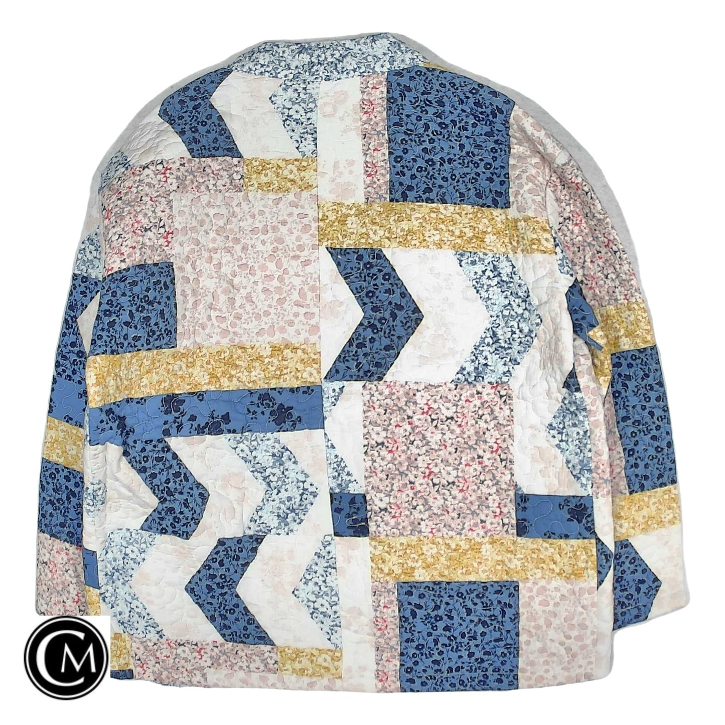 Jacket Other By Style And Company In Blue & White, Size: L