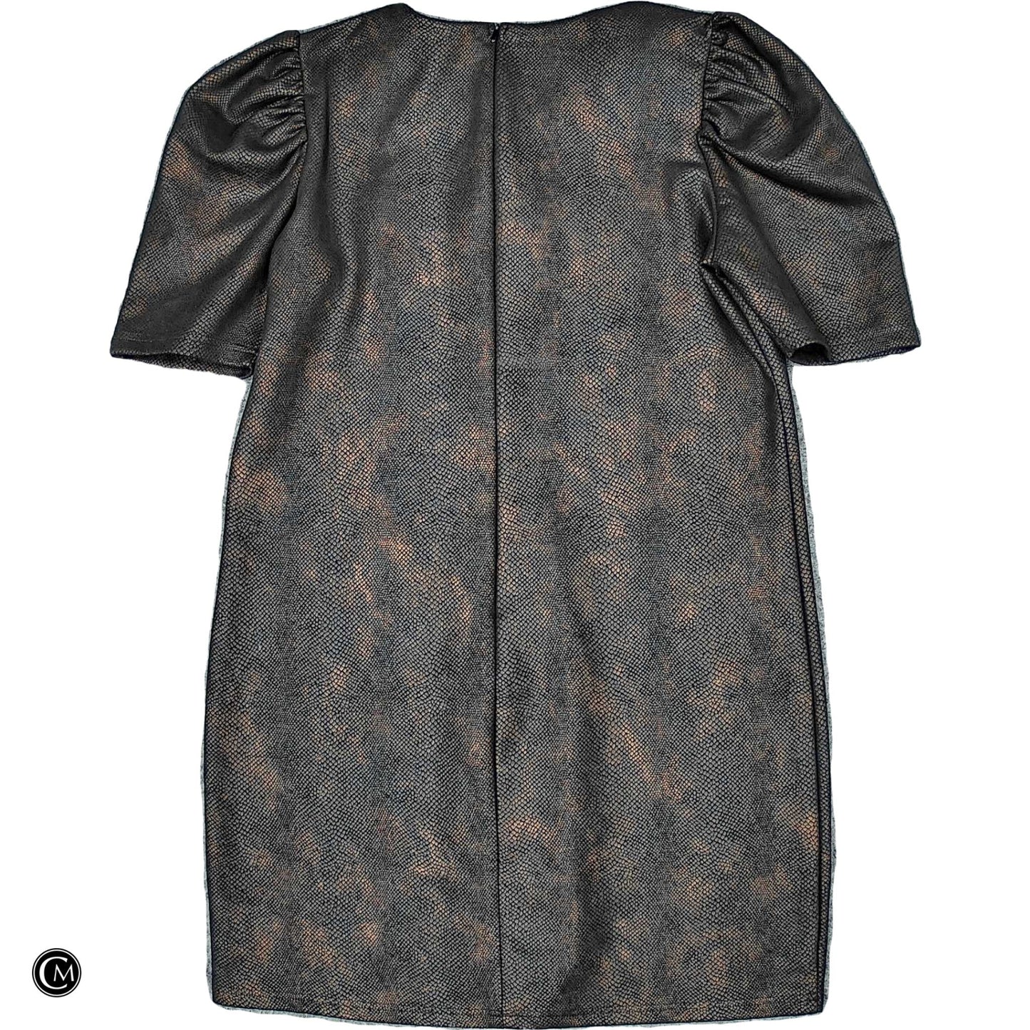 Dress Casual Short By Cupcakes And Cashmere In Snakeskin Print, Size: L