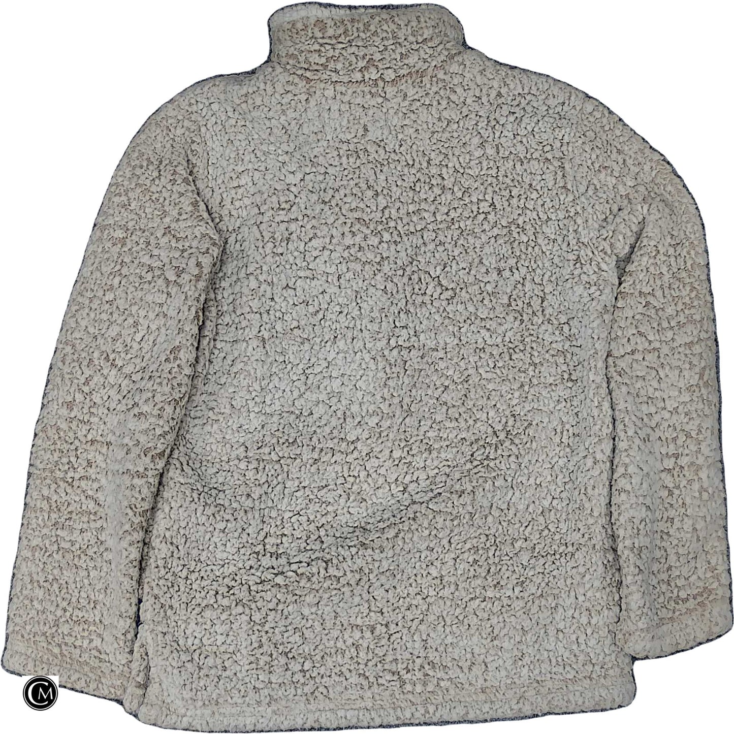 Jacket Faux Fur & Sherpa By Clothes Mentor In Cream, Size: L image 2