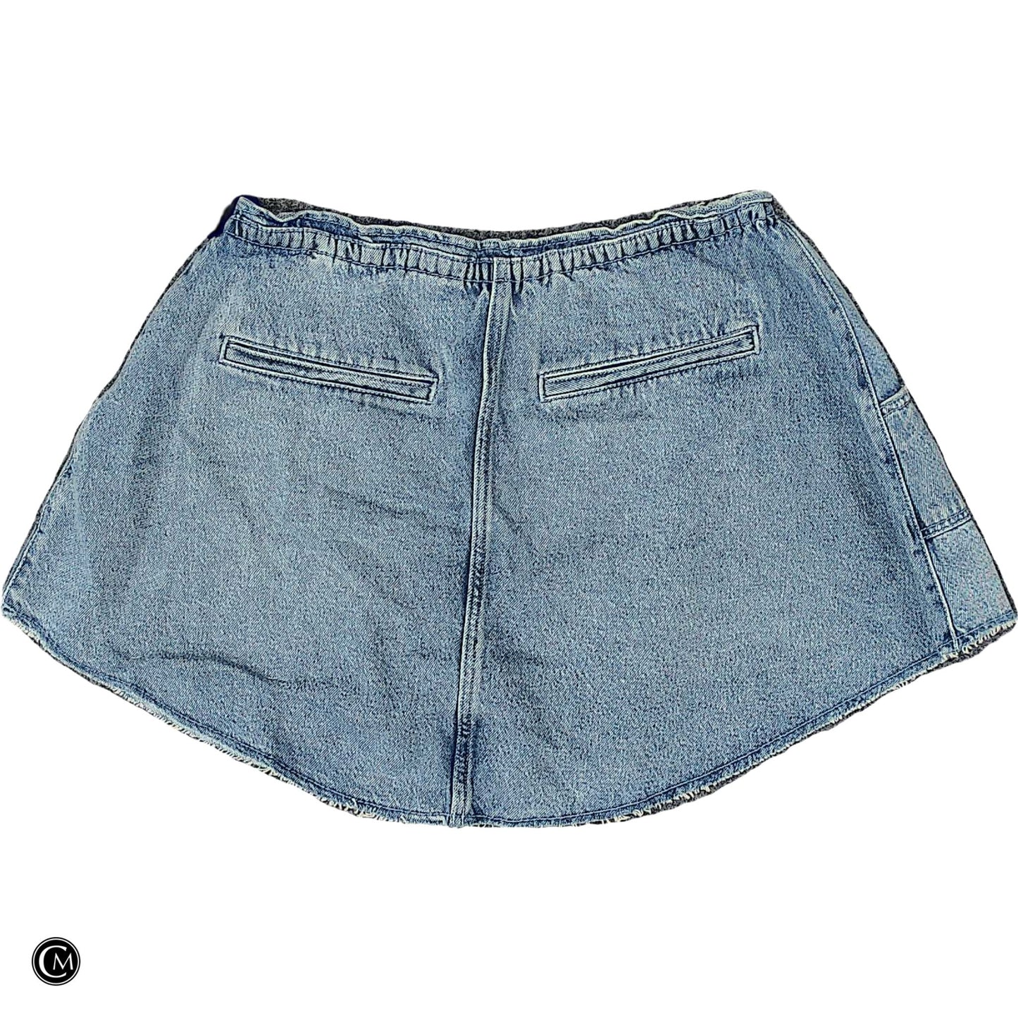 Skirt Mini & Short By Pilcro In Blue Denim, Size: L