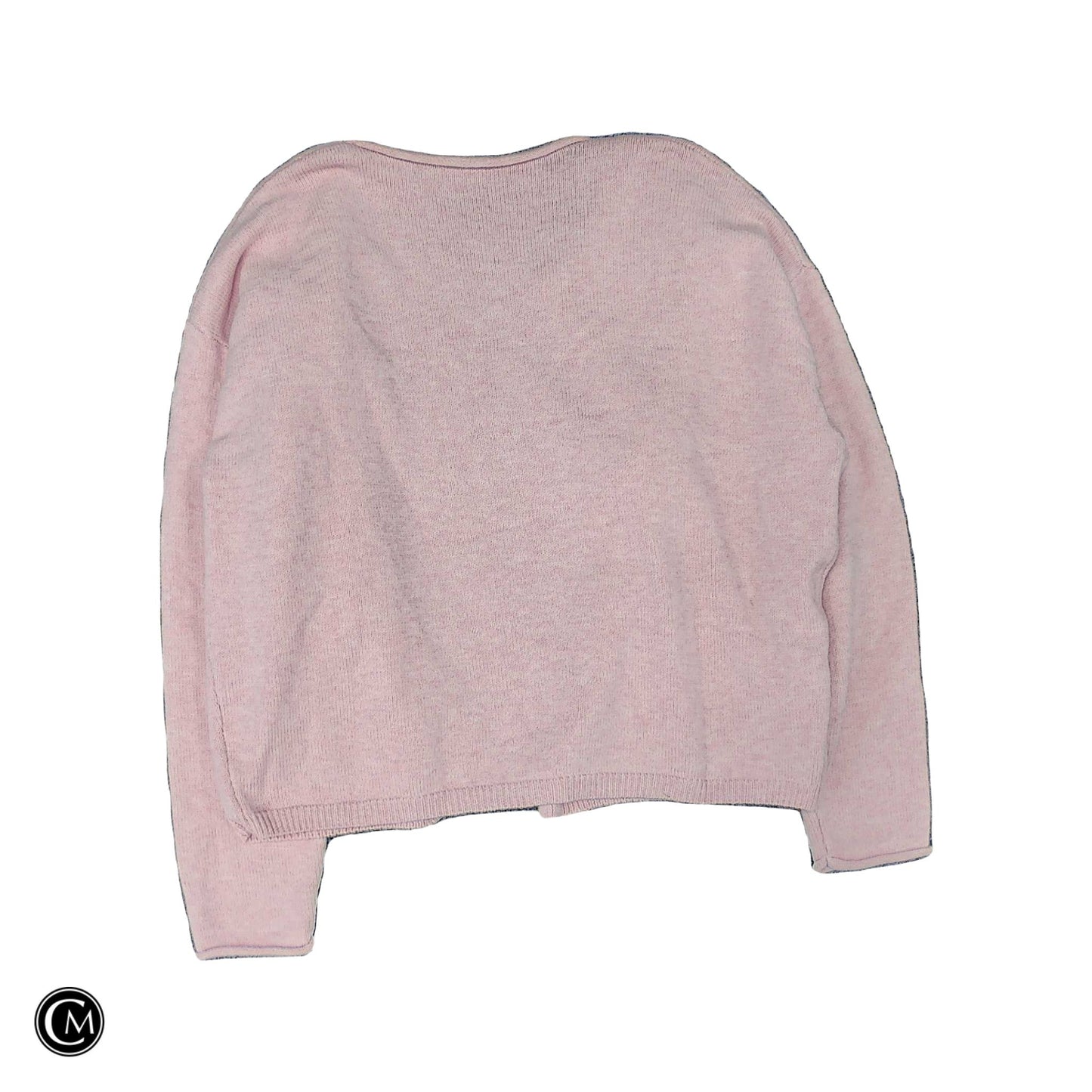 Sweater Cardigan By Clothes Mentor In Pink, Size: L