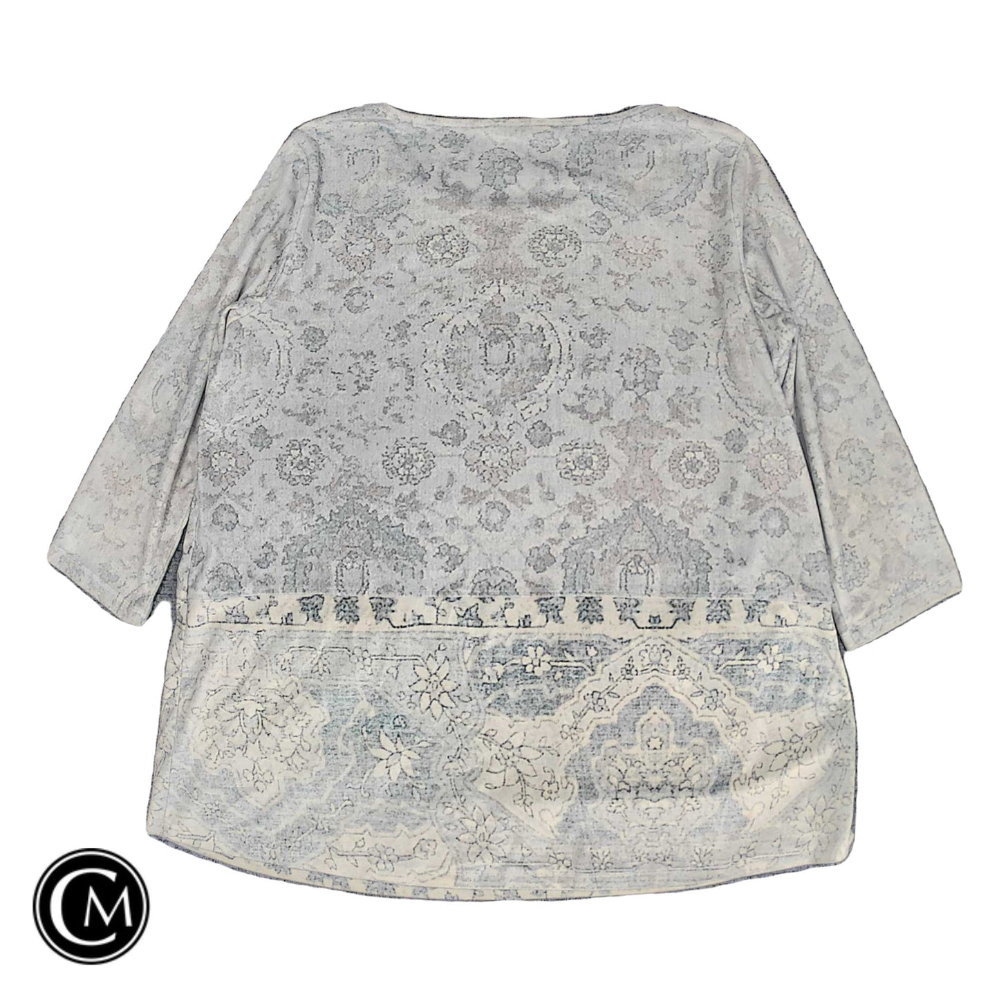 Tunic Ss By Soft Surroundings In Blue & Grey, Size: L