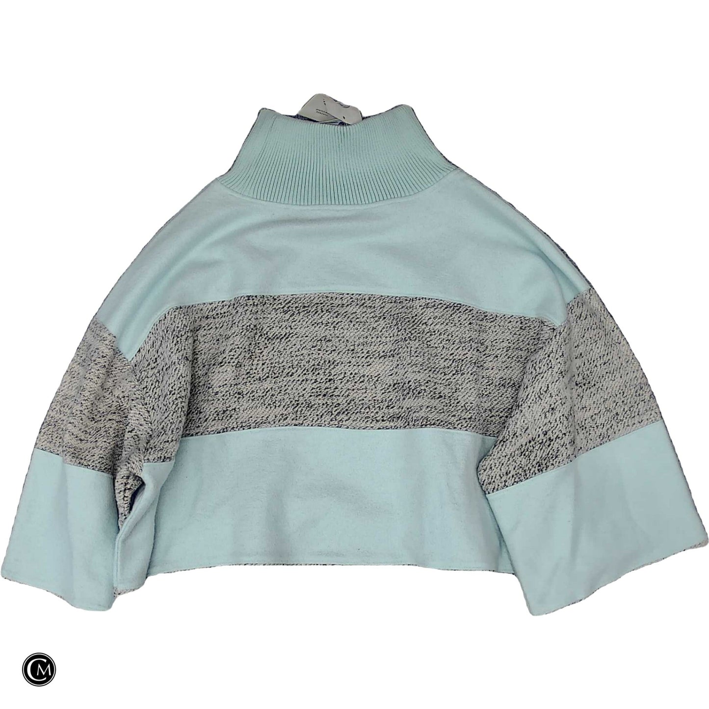 Sweatshirt Collar By Daily Practice By Anthropologie In Blue & Grey, Size: M