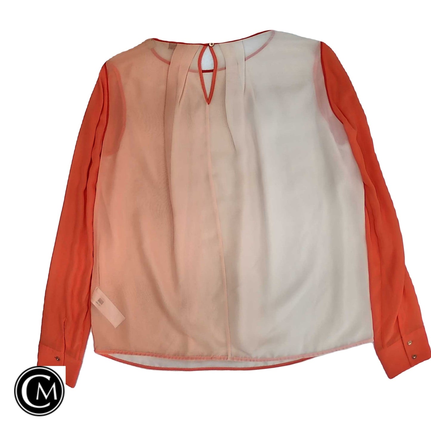 Blouse Ls By Ted Baker In Orange, Size: 4