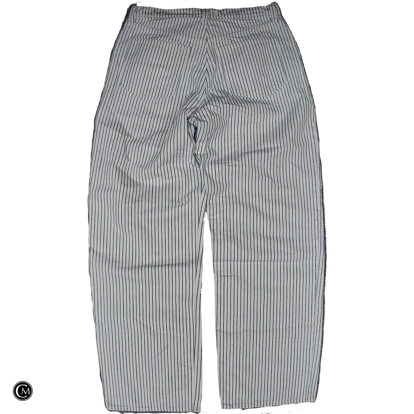 Jeans Wide Leg By Abercrombie And Fitch In Blue & White, Size: 10