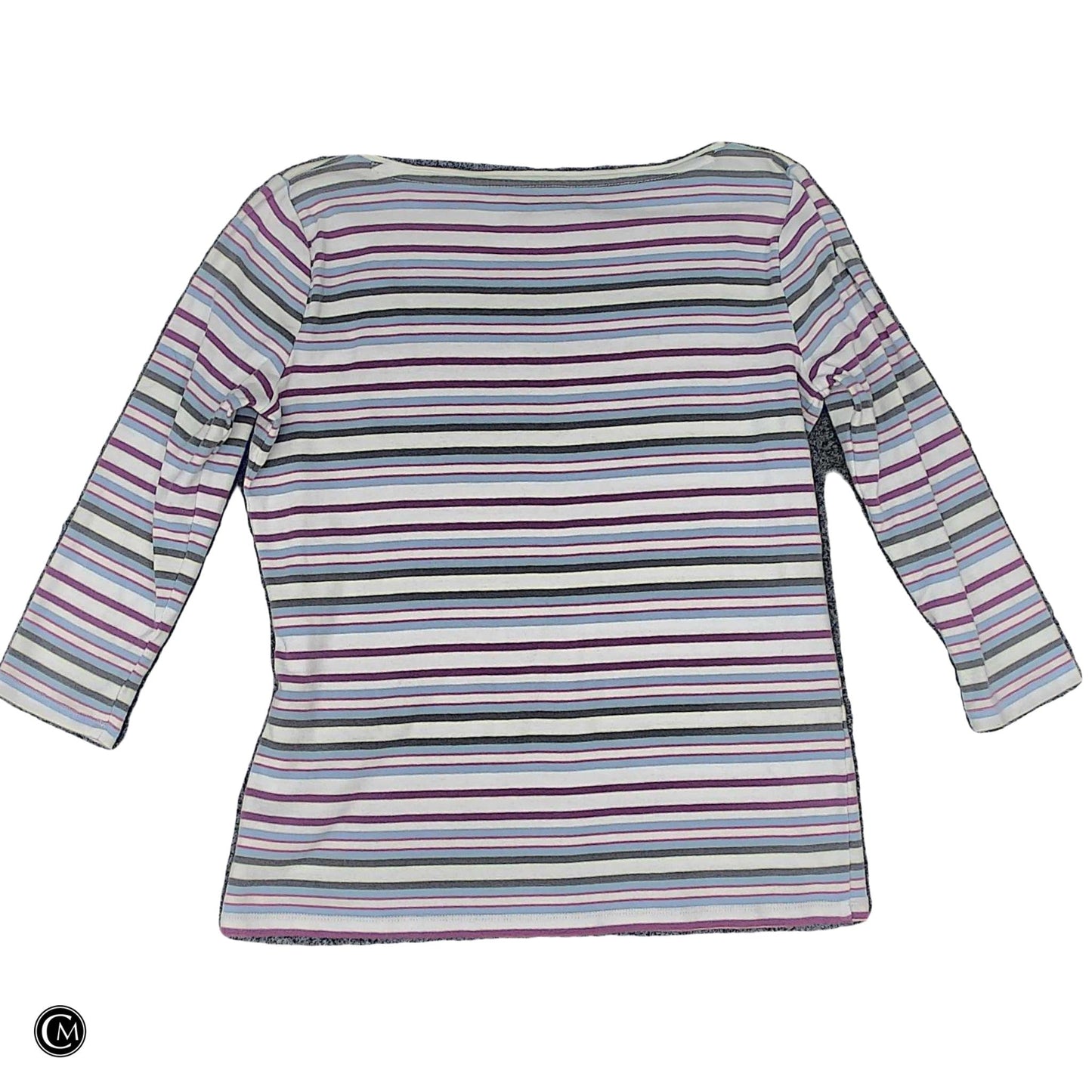 Top Ls By Talbots In Striped Pattern, Size: Mp