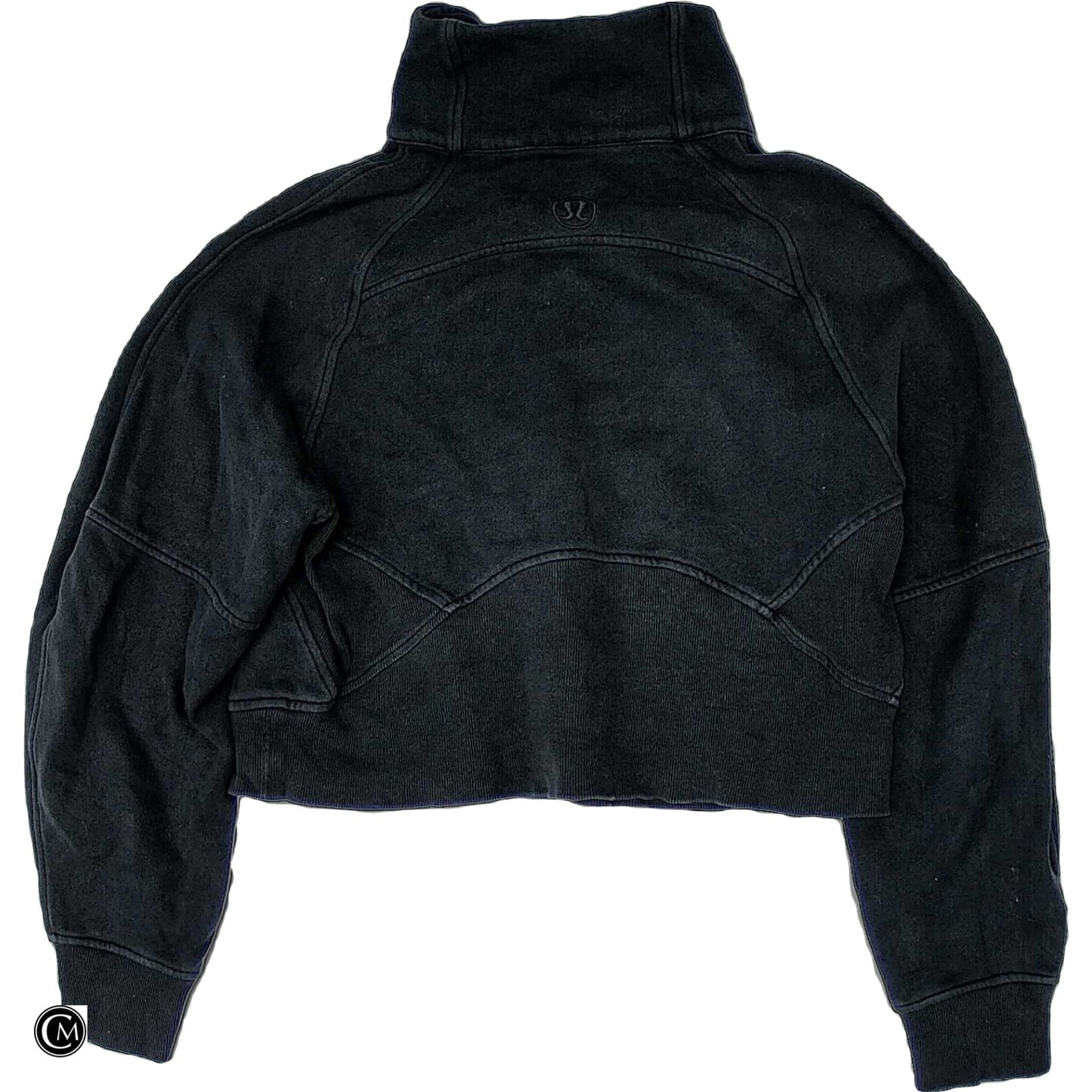 Athletic Sweatshirt Collar By Lululemon In Black, Size: Xs