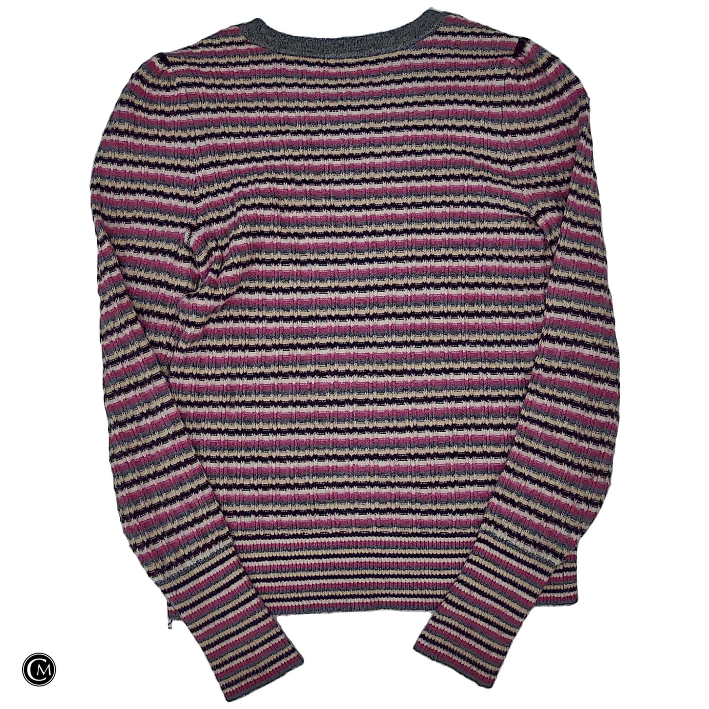 Sweater By Loft In Grey & Pink, Size: S