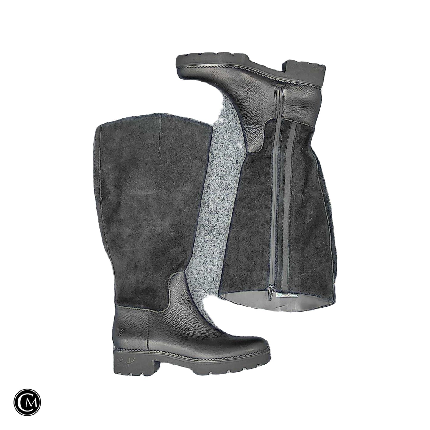 Boots Knee Heels By Vionic In Black, Size: 8.5