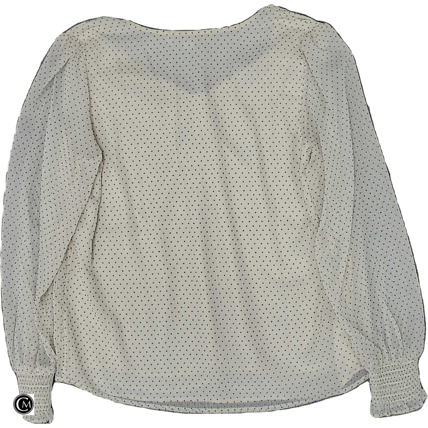 Blouse Ls By Loft In Cream, Size: S