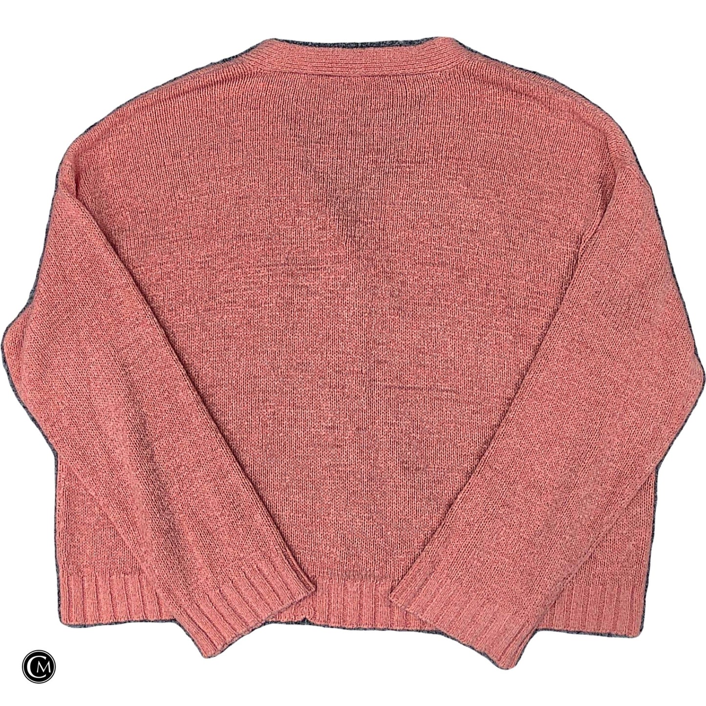 Sweater Cardigan By Loft In Pink, Size: L