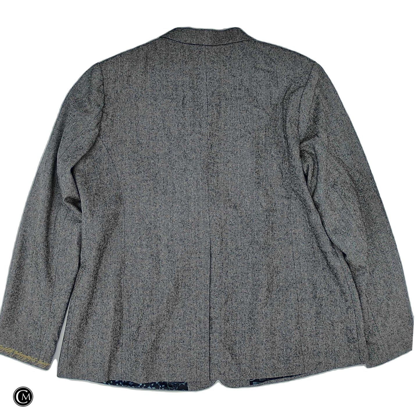 Blazer By Clothes Mentor In Grey, Size: 3x