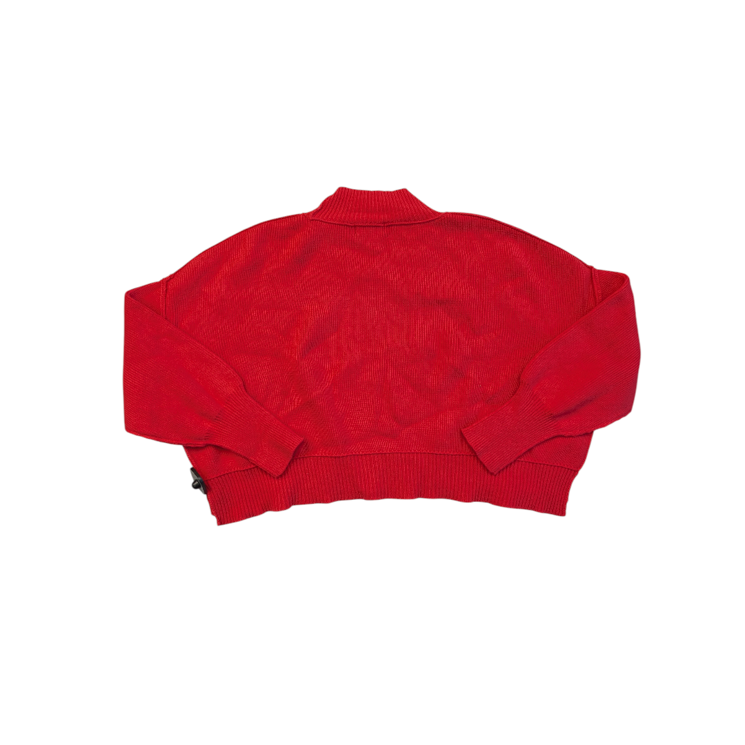 Sweater By Zenana In Red, Size:L