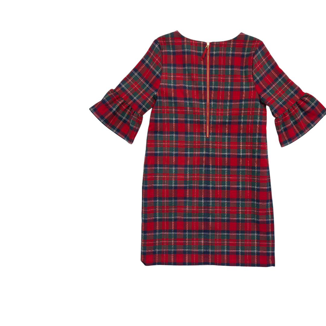 Dress Casual Midi By Vineyard Vines In Plaid Pattern, Size:8
