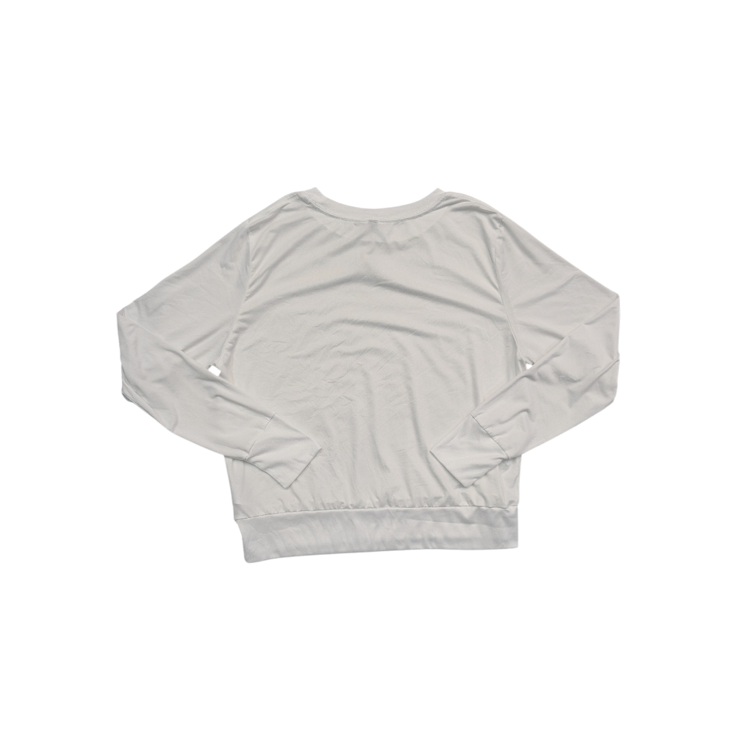 Athletic Top Ls Crewneck By Vuori In White, Size:Xl