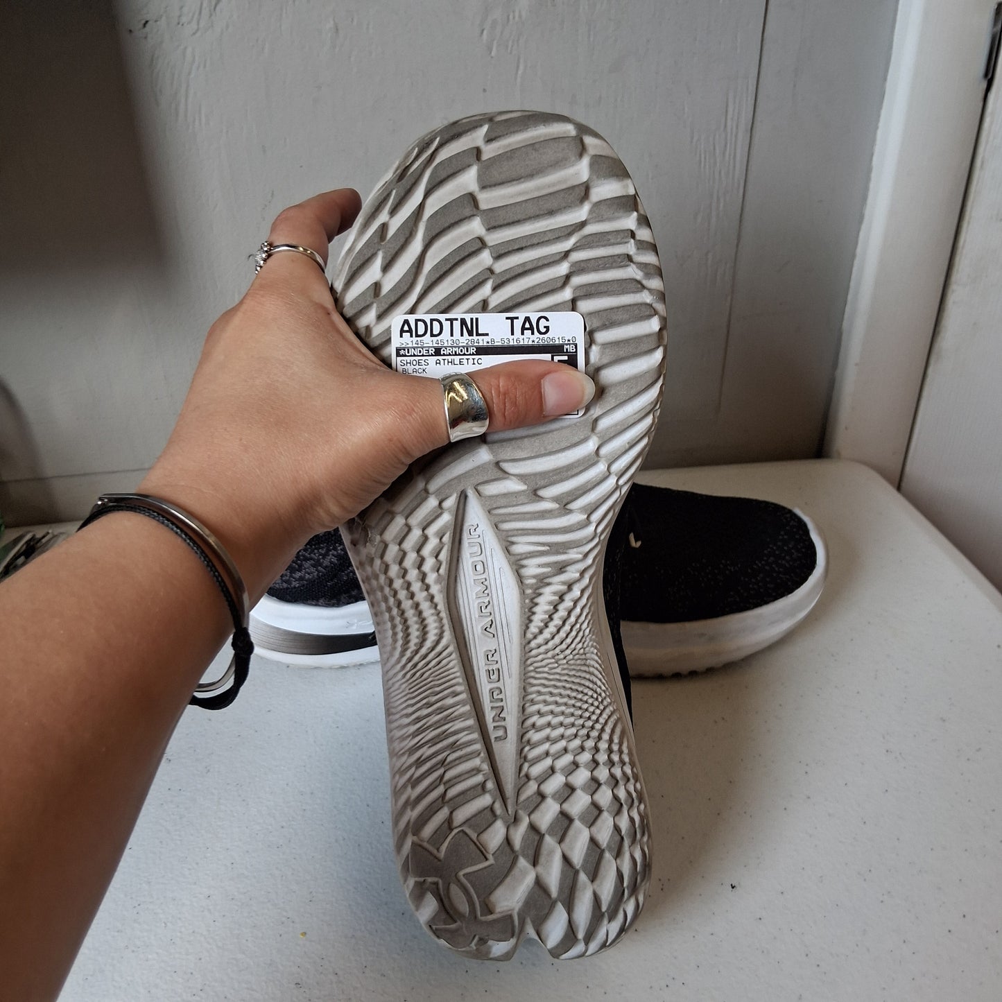 Shoes Athletic By Under Armour In Black, Size:9.5