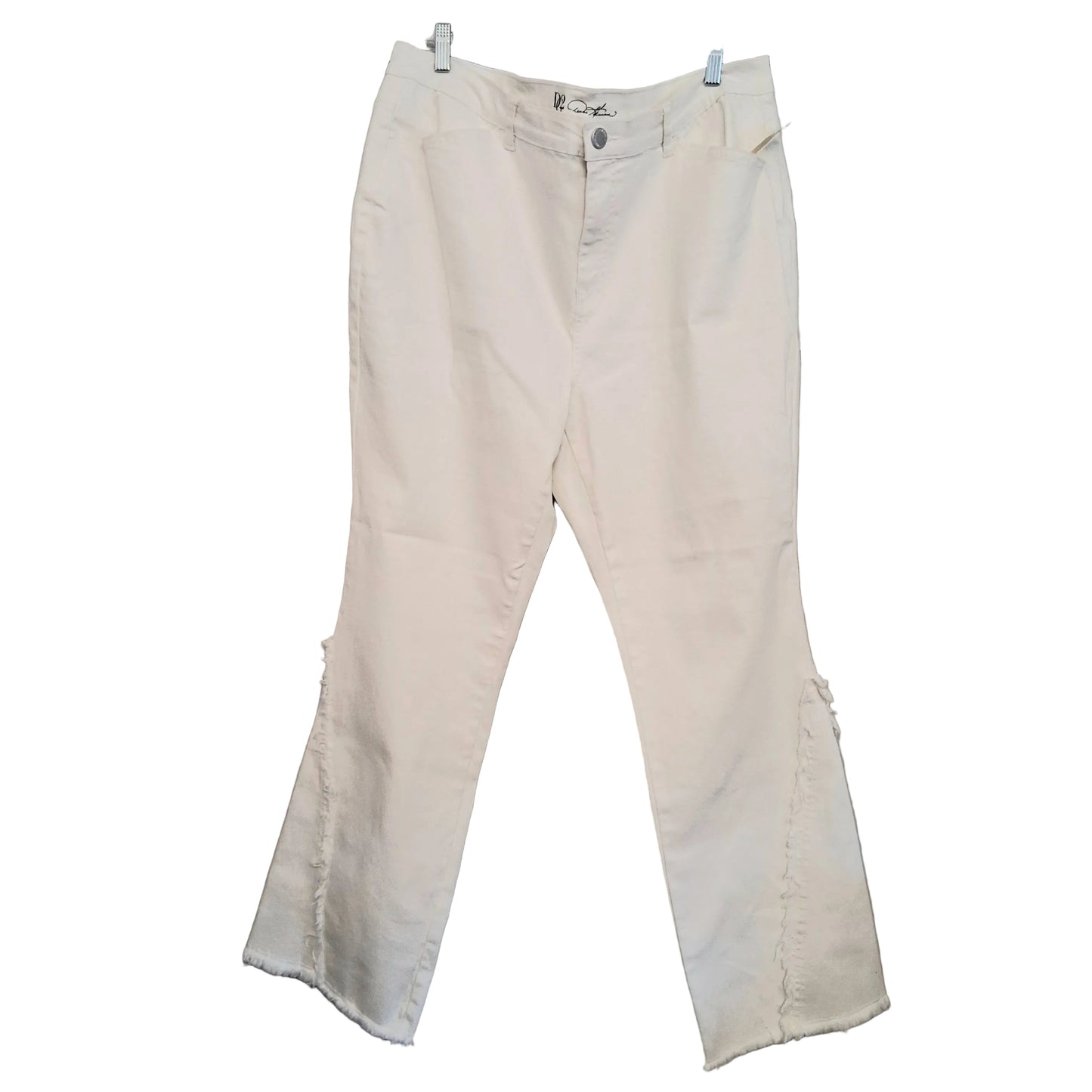 Jeans Flared By Dg2 In White, Size:18