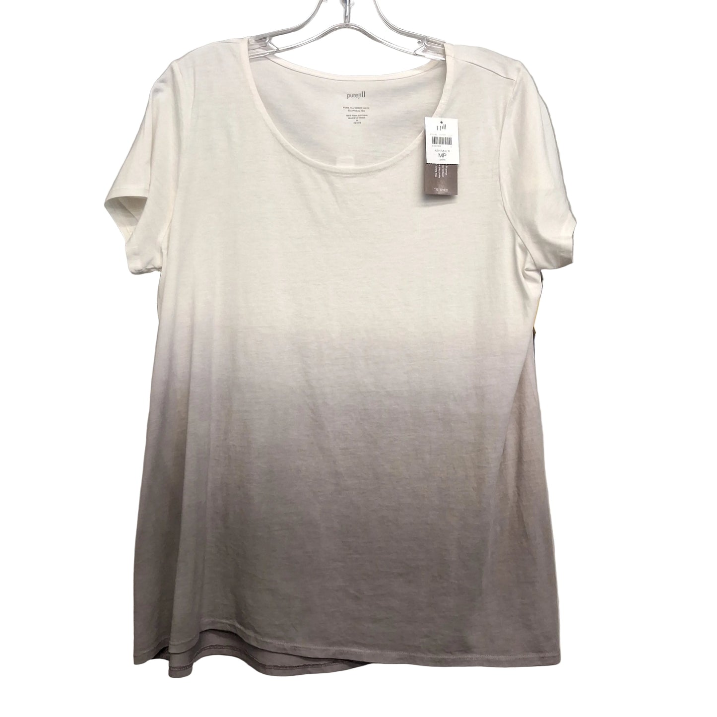 Top Ss Basic By Pure Jill In Grey & White, Size:M