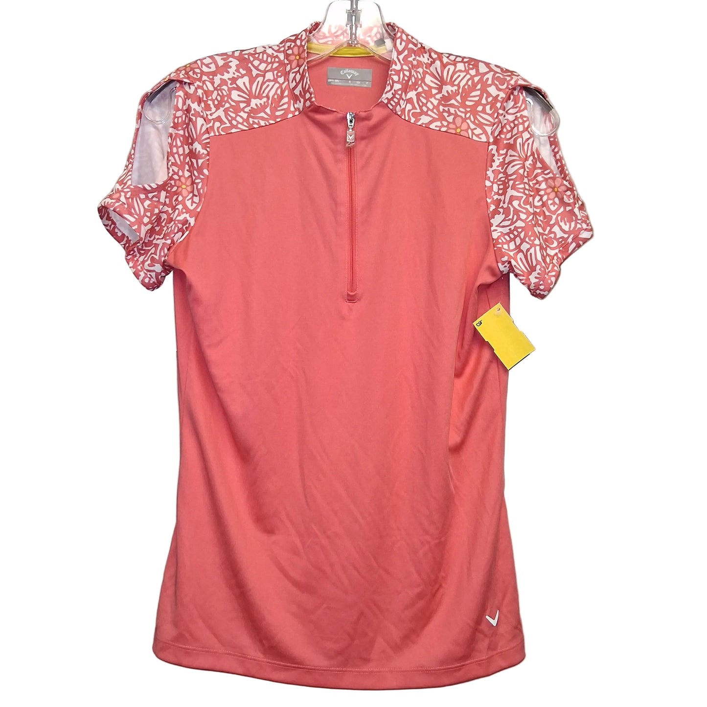 Athletic Top Ss By Callaway In Pink, Size:S