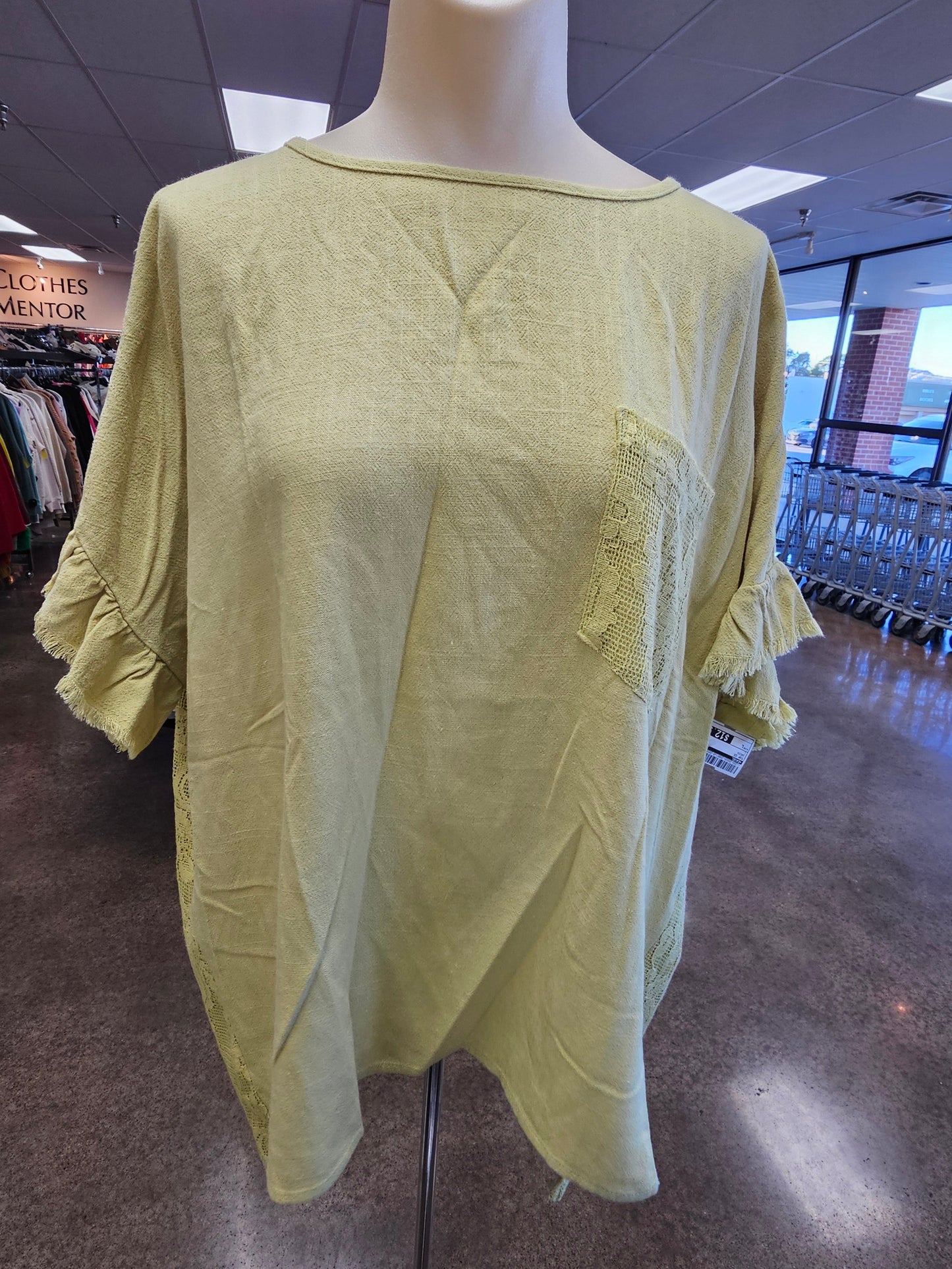 Top Ss By Easel In Green, Size:L