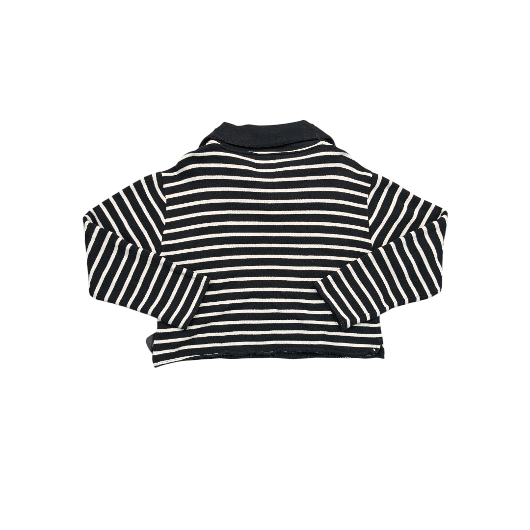 Sweatshirt Collar By J. Crew In Striped Pattern, Size:M