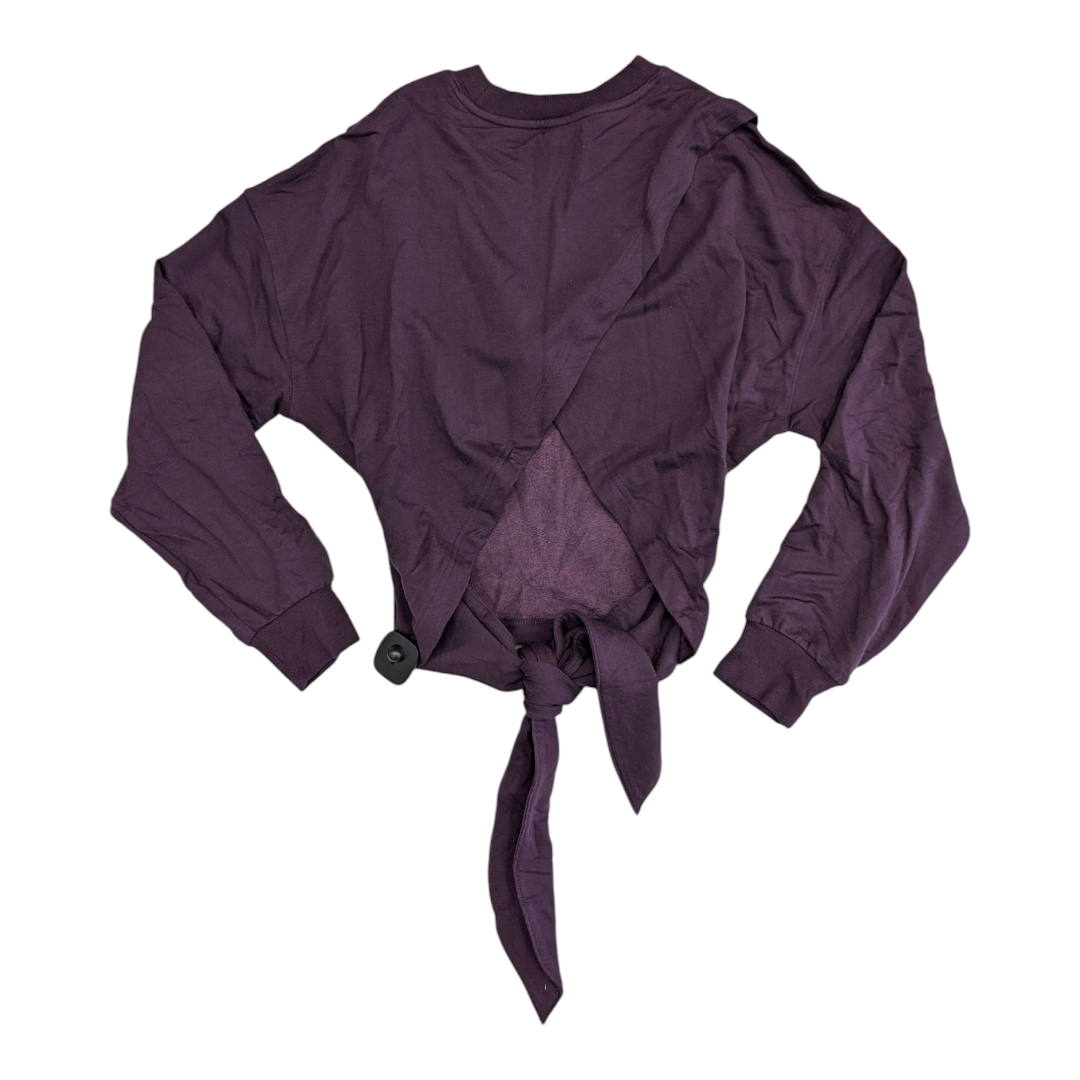 Athletic Top Ls Crewneck By Athleta In Purple, Size:S