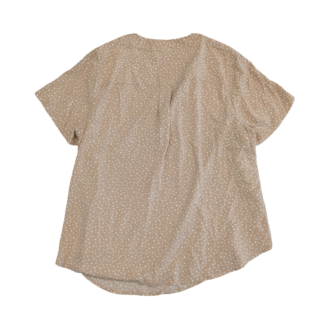 Top Ss By Torrid In Tan & White, Size:2X