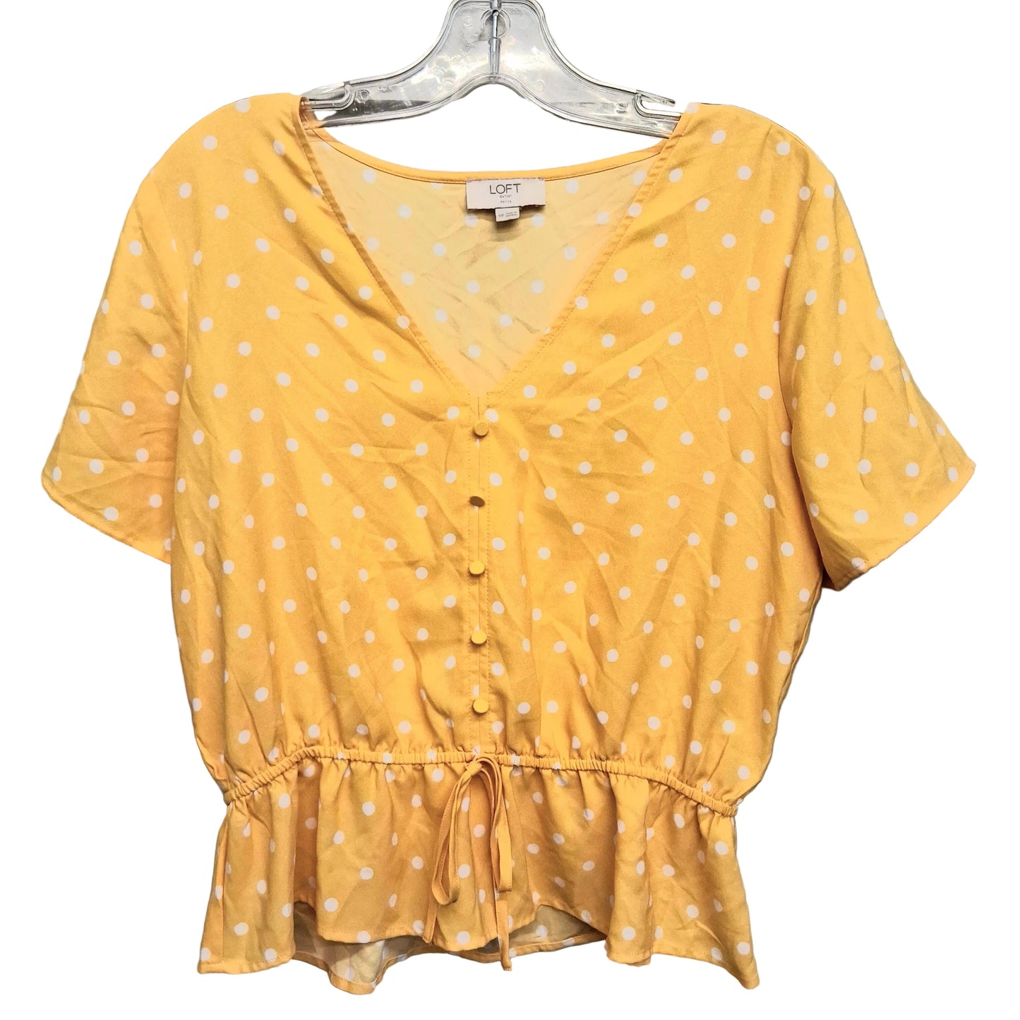 Top Ss By Loft In Yellow, Size:Mp