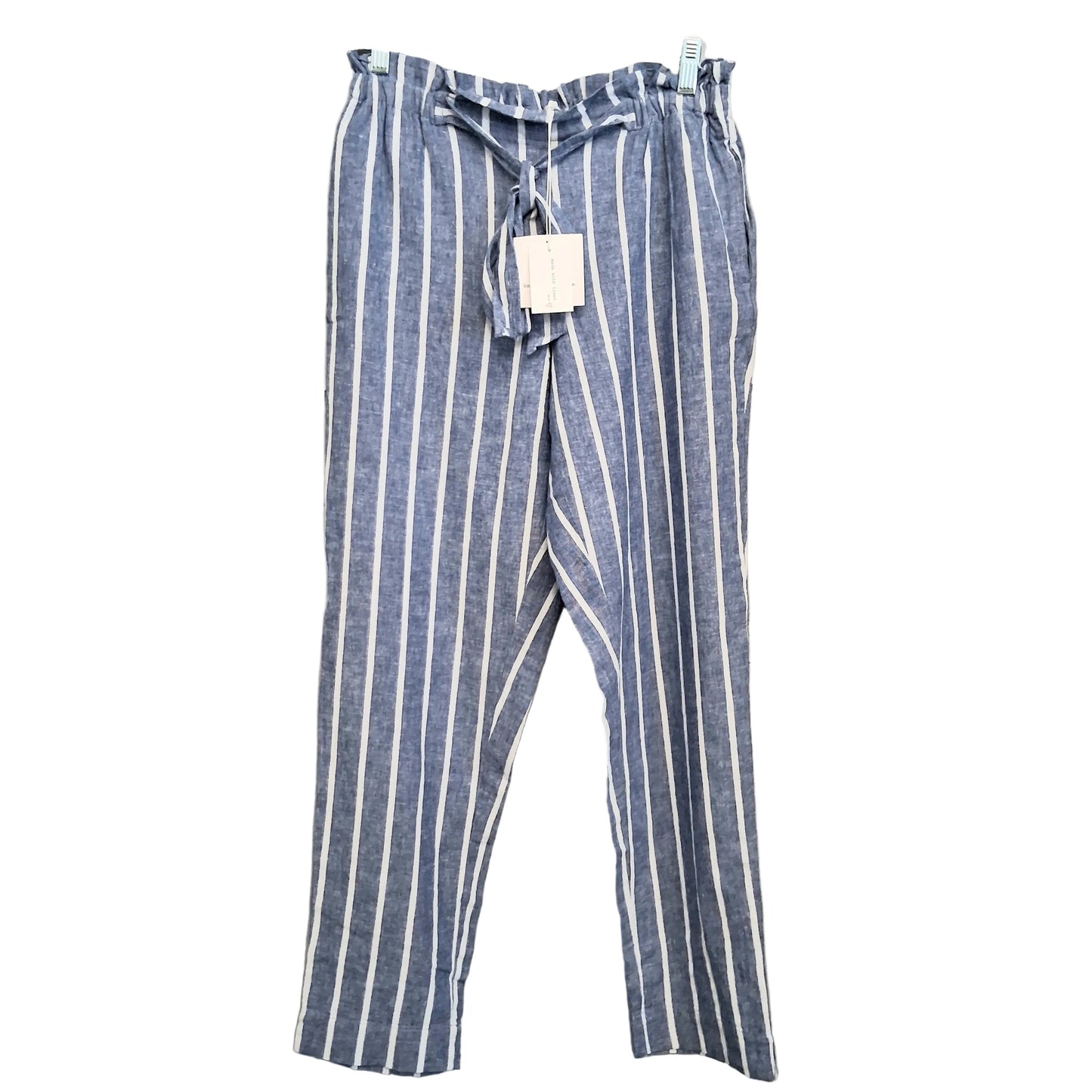 Pants Lounge By Beachlunchlounge In Blue & White, Size:4