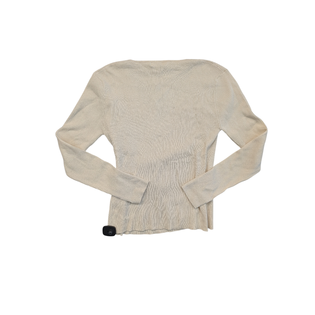 Sweater By Max Studio In Cream, Size:L