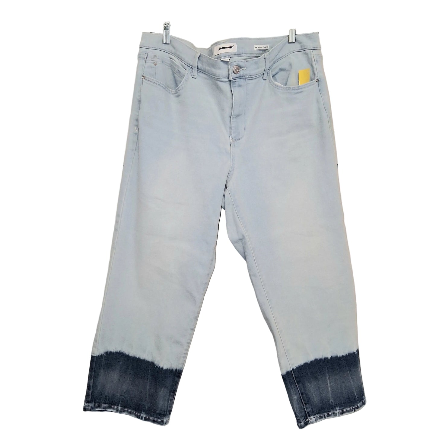 Jeans Cropped By Skinny Girl Jeans In Blue Denim, Size:18W