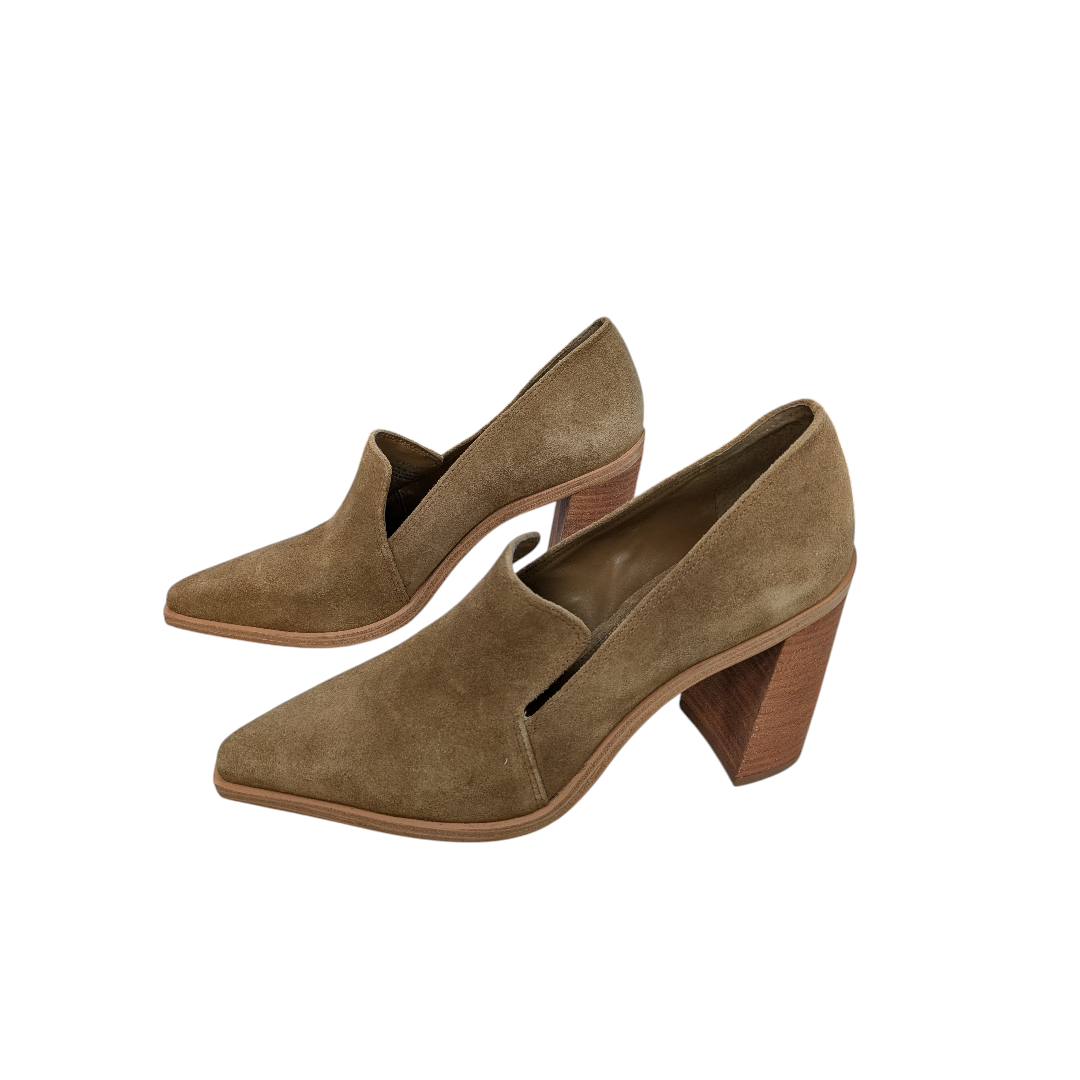 Boots Ankle Heels By Vince Camuto In Tan, Size:9.5