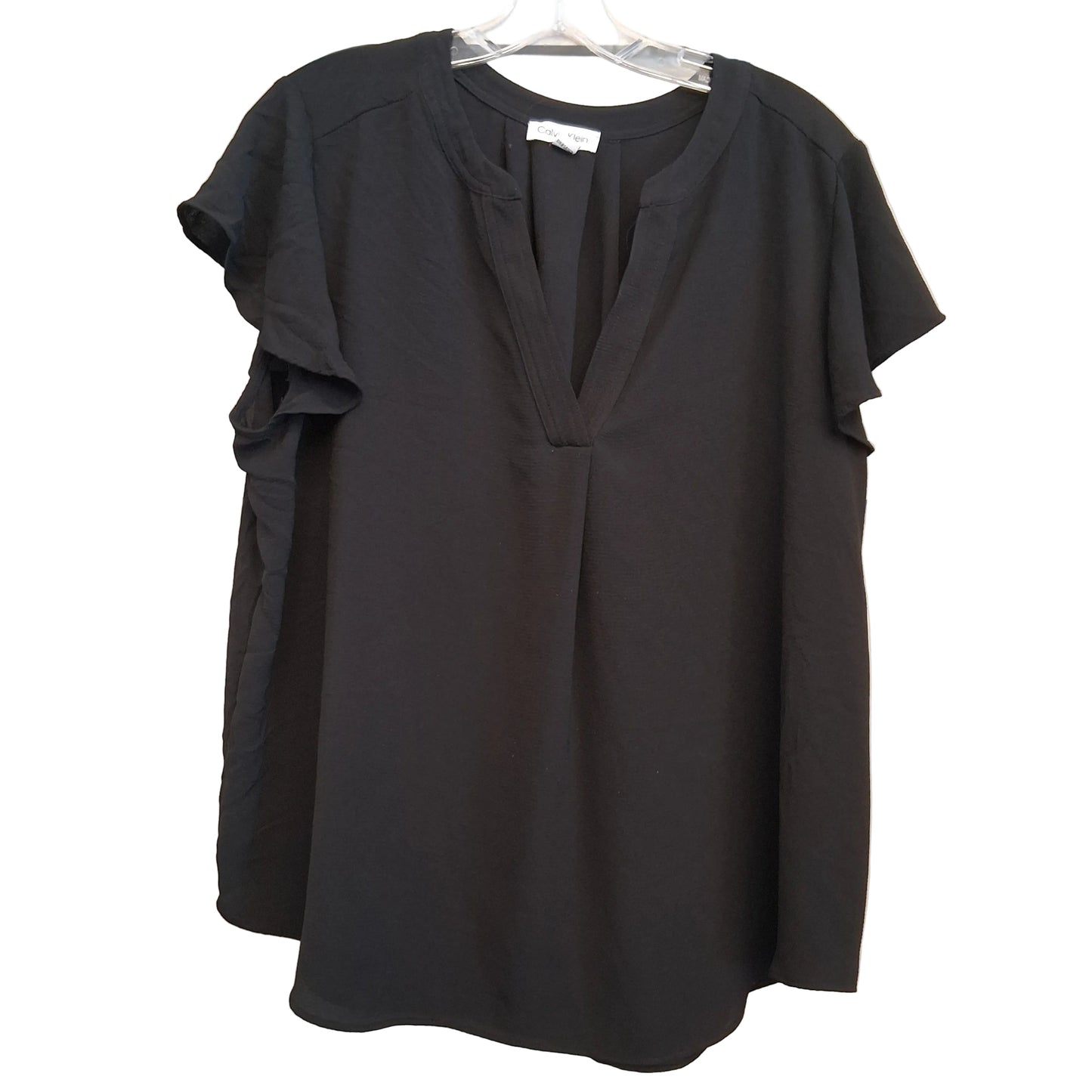 Top Sleeveless By Calvin Klein In Black, Size:1X