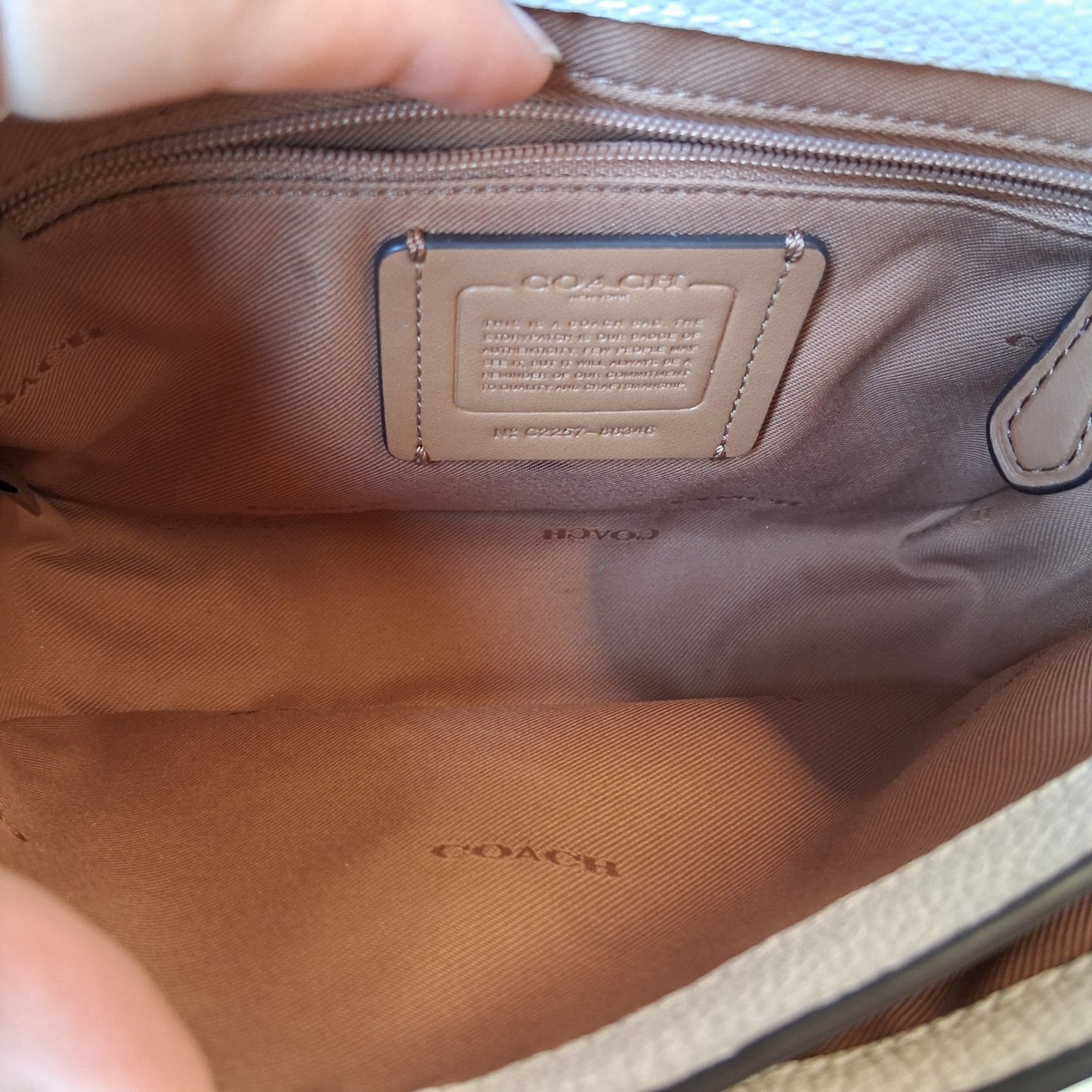 Handbag Designer By Coach, Size: Small