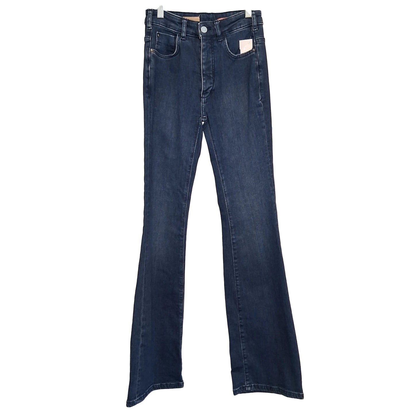 Jeans Flared By Pilcro In Blue Denim, Size:2