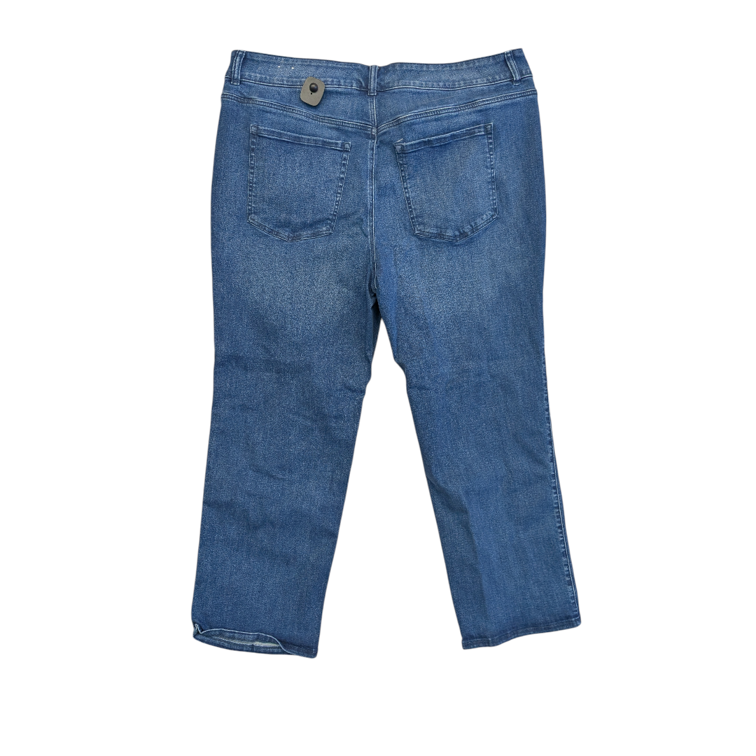 Jeans Straight By Lane Bryant In Blue Denim, Size:26