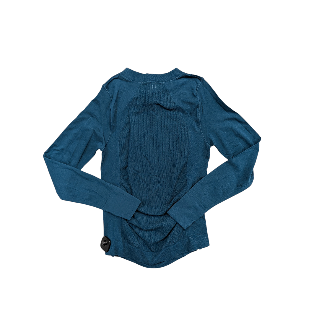 Athletic Top Ls Crewneck By Athleta In Teal, Size:M