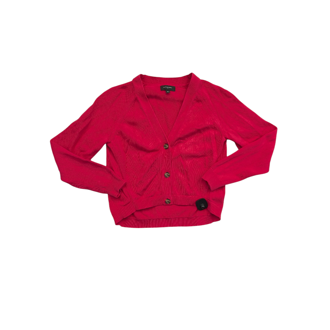 Sweater Cardigan By Banana Republic In Pink, Size:Xs