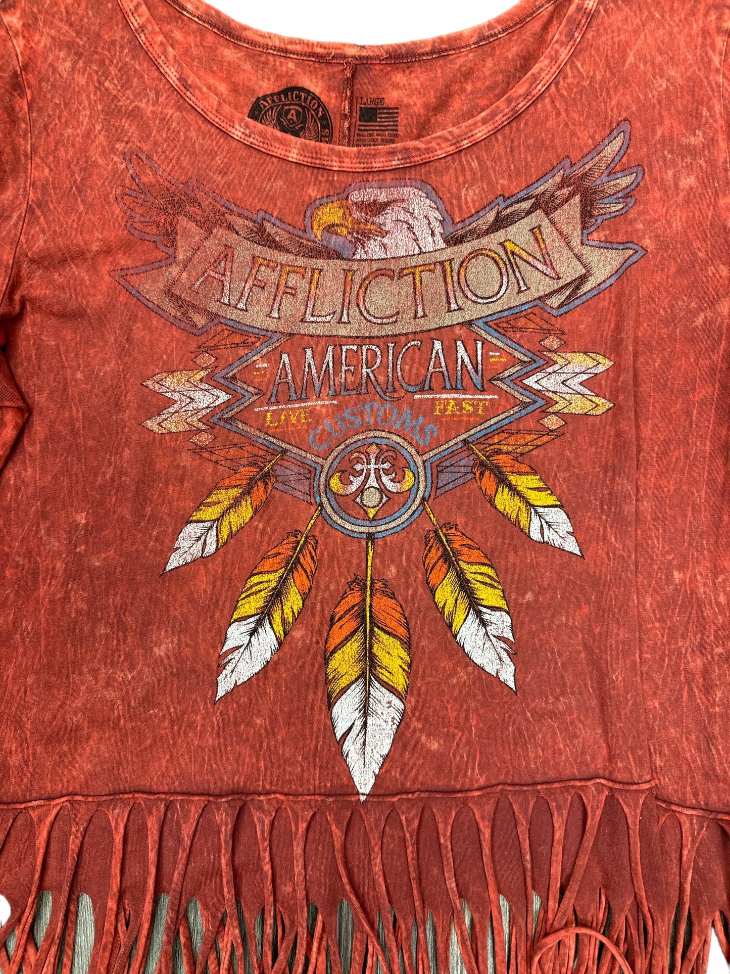 Top 3/4 Sleeve By Affliction  Size: L