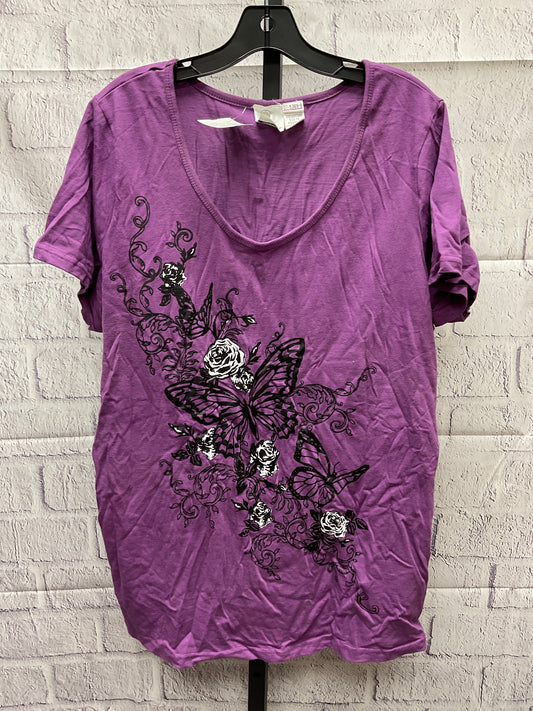 Top Short Sleeve By Roamans  Size: 1x