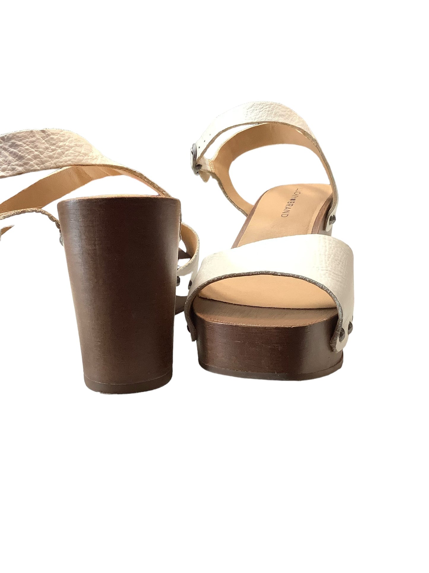 Sandals Heels Wedge By Lucky Brand Size: 8.5