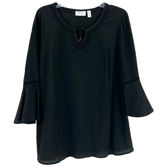 Tunic 3/4 Sleeve By Denim And Company  Size: L