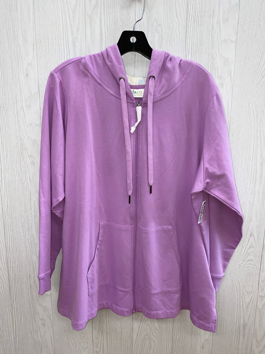 Sweatshirt Hoodie By Denim And Company  Size: 1x
