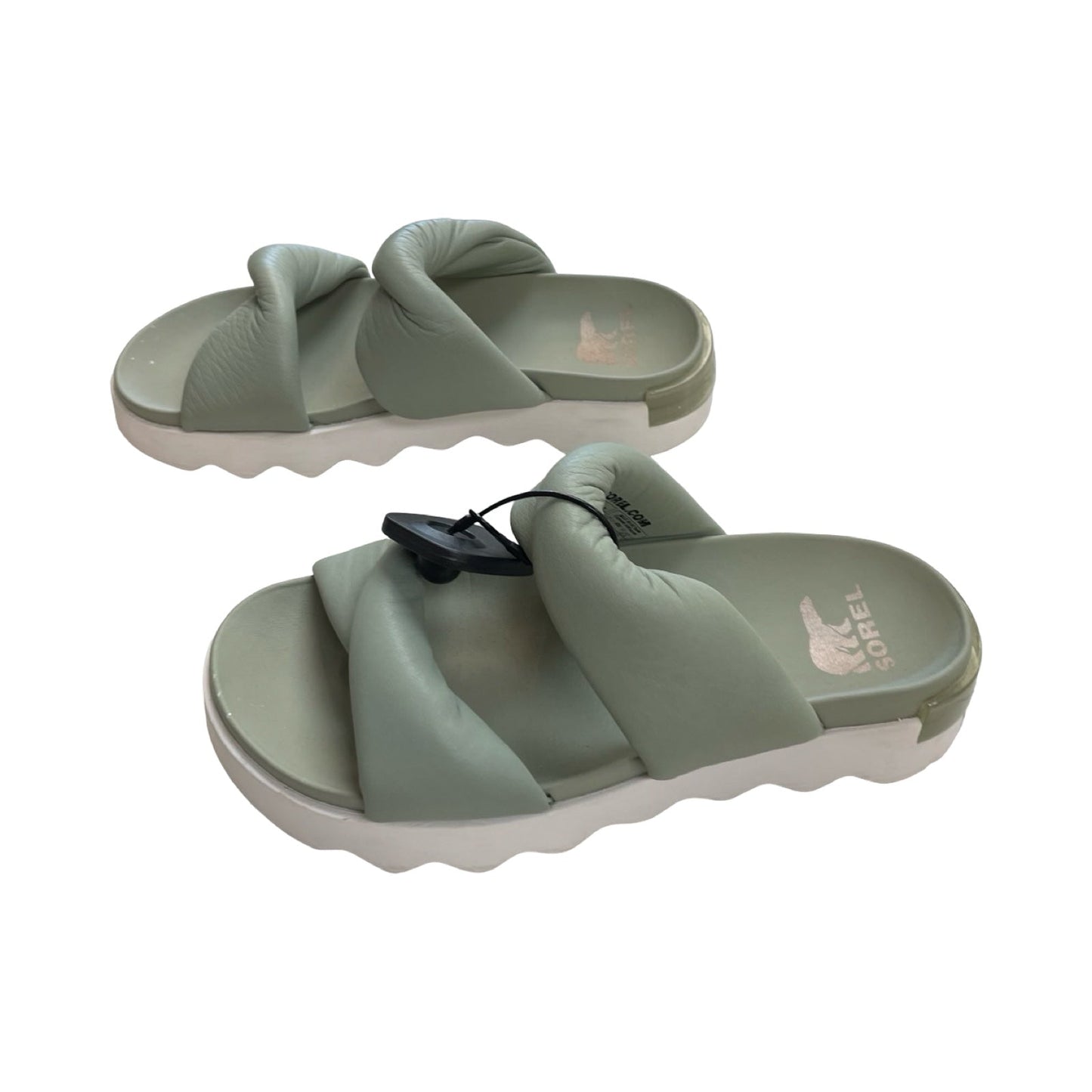 Sandals Designer By Sorel In Green, Size:8