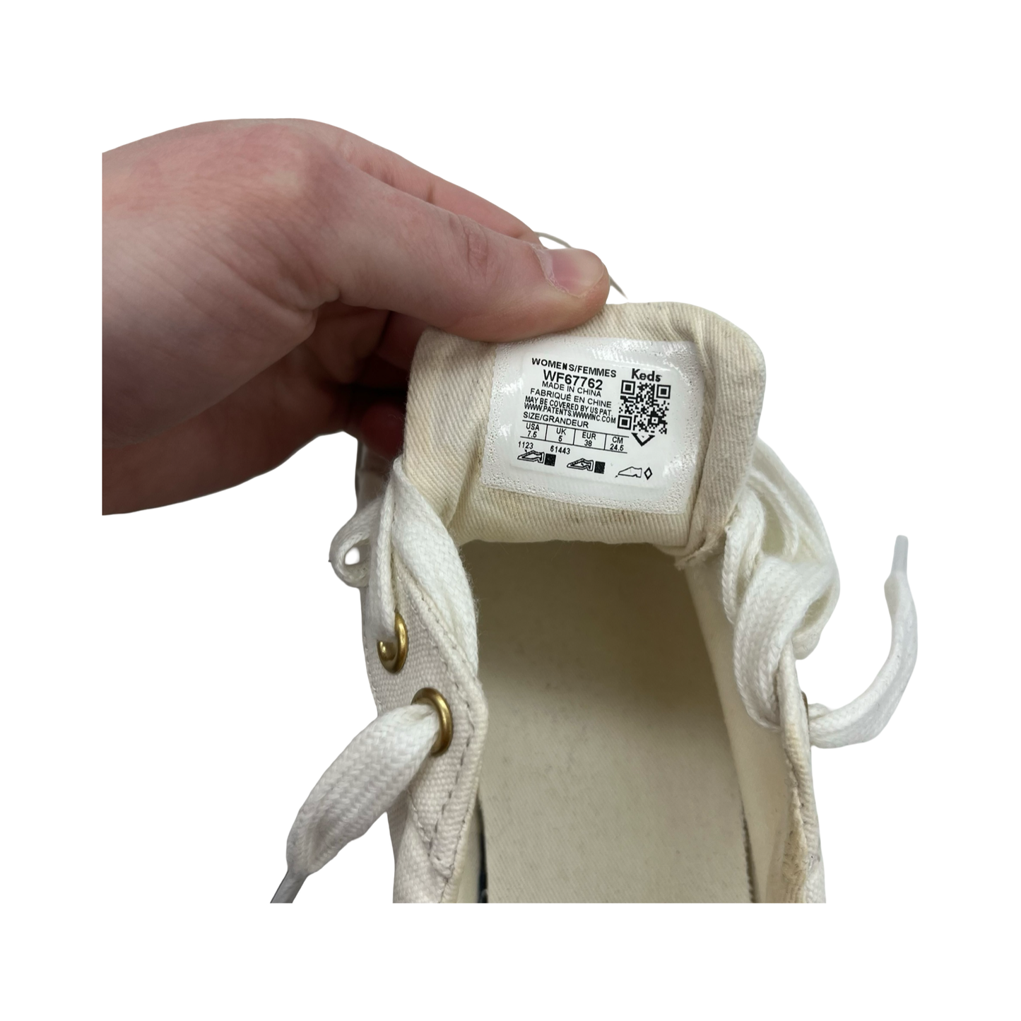 Shoes Sneakers By Keds In White, Size:7.5