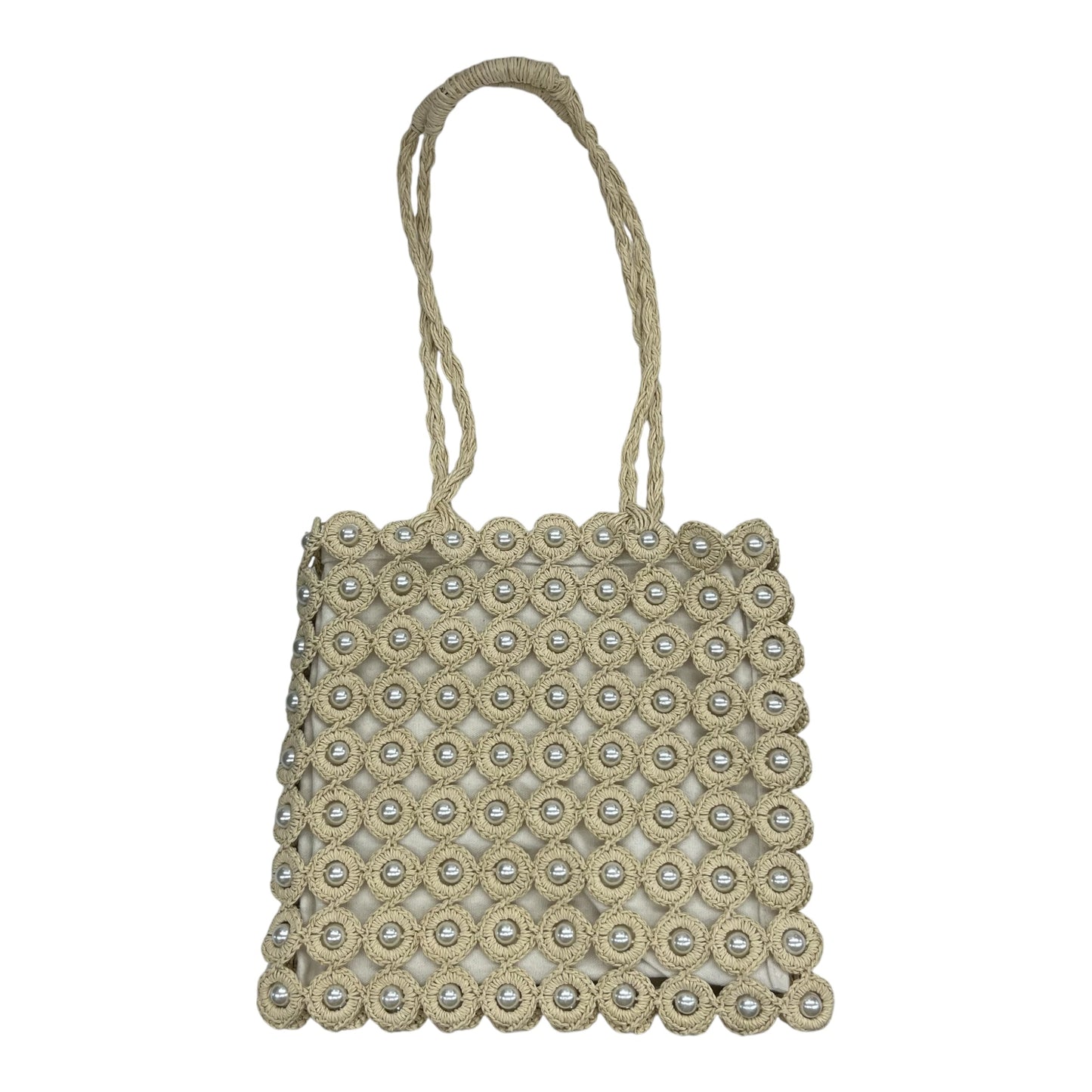 Handbag By Haute Hippie In Tan, Size:Medium